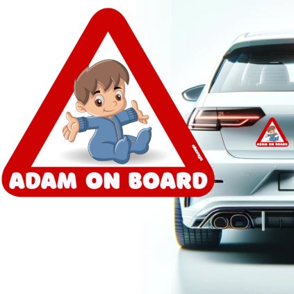 nalepka na auto s reflexnym textom postavicka baby tom 3538670