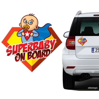nalepka na auto superbaby on board 1251607