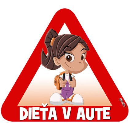 nalepka na auto dieta v aute 3107433