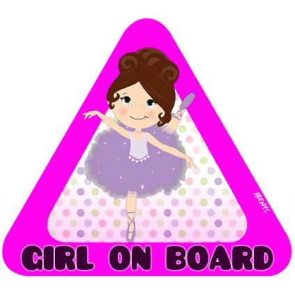 samolepka na auto girl on board 3107468