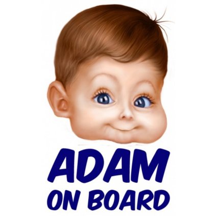 nalepka na auto s menom mark 1251866