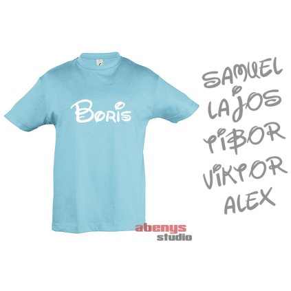 detske tricko s menom tyrkysova 1251524