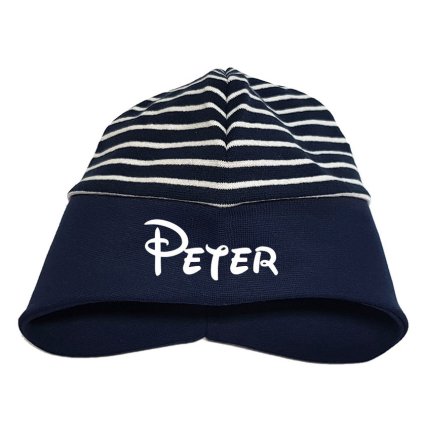 ciapka duo stripe s menom tmavo modra 1251388