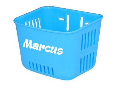 259 2 kosik na odrazadlo s menom tyrkysovy