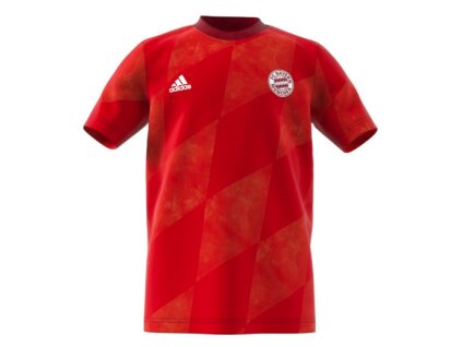 detské tričko adidas FC Bayern München - červené (Veľkosť 116)