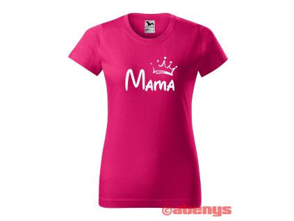 dámske tričko s menom a korunkou BASIC (Veľkosť XXL, farba trička tyrkysová)