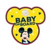 cedulka dite v aute s prisavkou baby on board mickey mouse mickey 1220545
