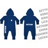 baby overal s menom - modrý (Veľkosť 6 - 12 mes)