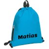 taška na prezúvky s menom s uškom (Farba tyrkysová)