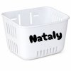 Košík na odrážadlo s menom - biely