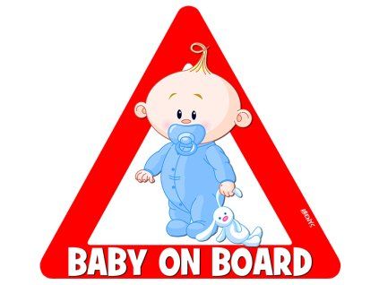 samolepka na auto baby on board mark 3107427