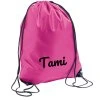 Taška na prezúvky s menom BASIC (Farba ružová fuchsia)