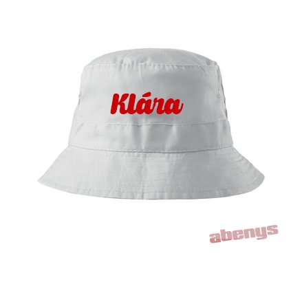 detsky klobucik s menom biely 3090493