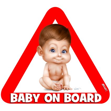 samolepka baby on board postavicka mark 3377143