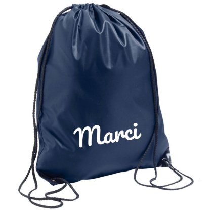 Taška na prezúvky s menom BASIC (Farba modrá tmavá)