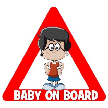 nalepka na auto baby on board postavicka max 1251897