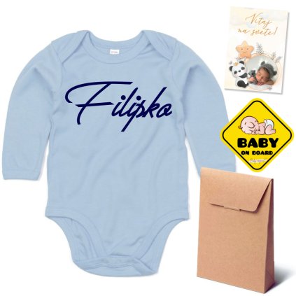 darcekovy set mini babyoriginal modry dlhyrukav