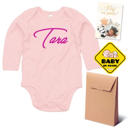 darcekovy set mini babyoriginal ruzovy dlhyrukav