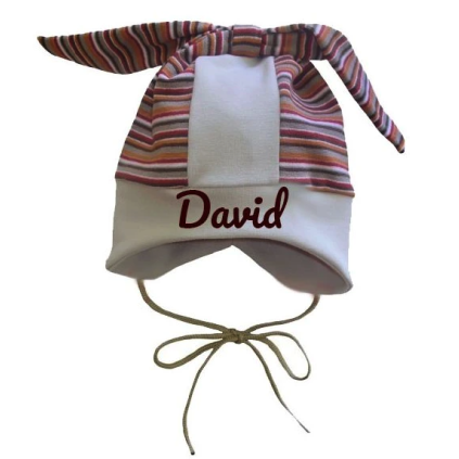 cap bunny stripe hneda