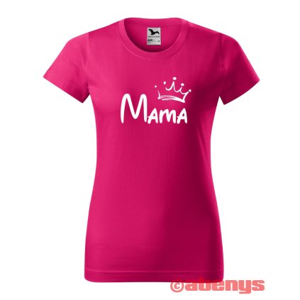 dámske tričko s menom a korunkou BASIC (Veľkosť XXL, farba trička tyrkysová)