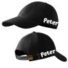 šiltovka s vlastným menom  (Farba čierna)