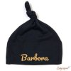 Čiapka baby UZLÍK s menom (Farba čierna)