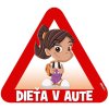 nalepka na auto dieta v aute 3107433