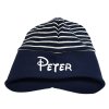 ciapka duo stripe s menom tmavo modra 1251388
