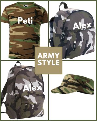 ARMY STYLE - NOVINKA Maskáčové oblečenie v ponuke 🎖 Do ponuky sme zaradili detské maskáčové tričko s menom, maskáčový...