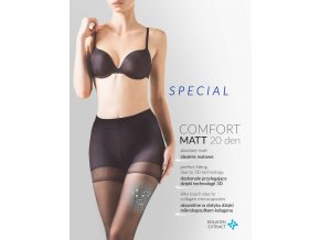 Matné pančuchové nohavice Special Comfort Matt, 20 DEN,Matné, transparentné pančuchové nohavice, vyrobené z podielom 3D priadze, tenké, jednofarebné, priehľadné, vo farbe: neutro (telová), beige (telová tmavá), nero (čierna)