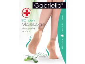 Masážne ponožky Medica Massage 20 DEN, zjemnené extraktom ALOE VERA, ponožky s preventívnym účinkom na masáž chodidiel, ponožky so zdravotnou gumou