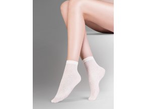 Dámske ponožky Mia Gabriella, vzorované, moderné, vo farbe: smoky, beige, ecri, ponožky s netlačiacou gumouuniverzálna veľkosť one size,