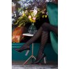 Hrubé silonkové pančuchové nohavice CLOE 3D Gabriella, Geometrický vzor v kombinácii s tmavou čiernou farbou nepriehľadných pančuchových nohavíc vytvára zaujímavý, štýlový efekt , extravaganté, nepriehľadné, moderné85% polyamid, 15% elastan