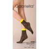 Dámske ponožky Gabriella VAN 30 den, zaujímavý šachovnicový vzor zo svetlejších a tmavších čiernych štvorcov,  bez zvýraznenej špičky a päty,  elastické rebrovanie netlačí, sú vyrobené z úpletu 3D technológiou , poslúžia ako doplnok k teniskám, ale aj ponožky na vysoké opätky