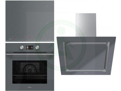 Teka set HLB 8600 vestavná trouba šedá + IZ 6420 indukční deska šedá+DLV 68660 TOS ST