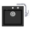 Set Teka LIVO 50 S TQ granitový dřez černý + baterie ARES B 938