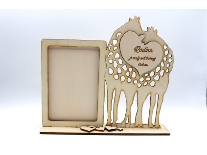 Fotorámeček - Rodina, žirafy