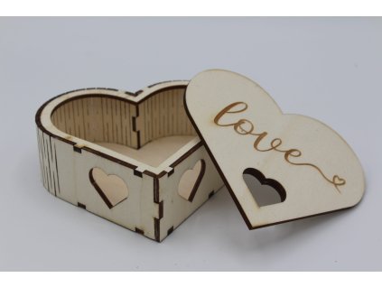 Krabička srdce malá - Love
