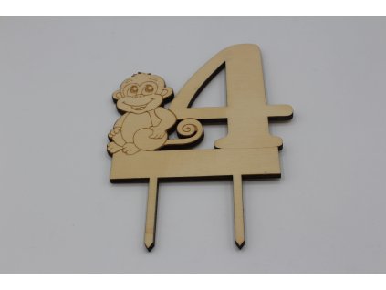 Zápich do dortu - 4 s opicí