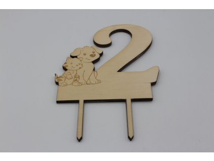 Zápich do dortu - 2 se psy