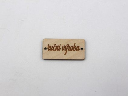 Štítek - ruční výroba