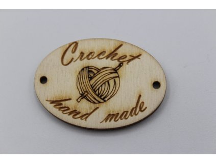 Štítek Crochet - hand made