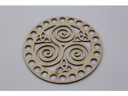 Víko kruh 12cm - Triquetra