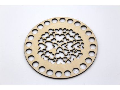 Víko kruh - srdce 1