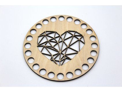 Víko kruh - srdce 2