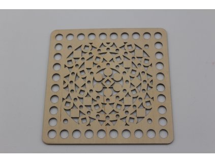 Víko čtverec 15cm - ornament 1