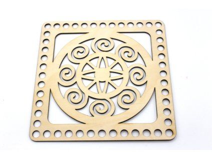 Víko čtverec 20cm - ornament 1
