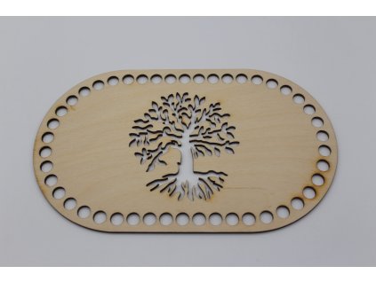 Víko ovál 25x15cm - Strom 2