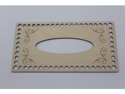 Víko boxu na kapesníčky - gravírované 1