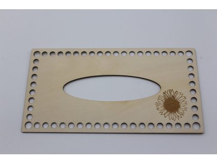 Víko boxu na kapesníčky - gravírované 3